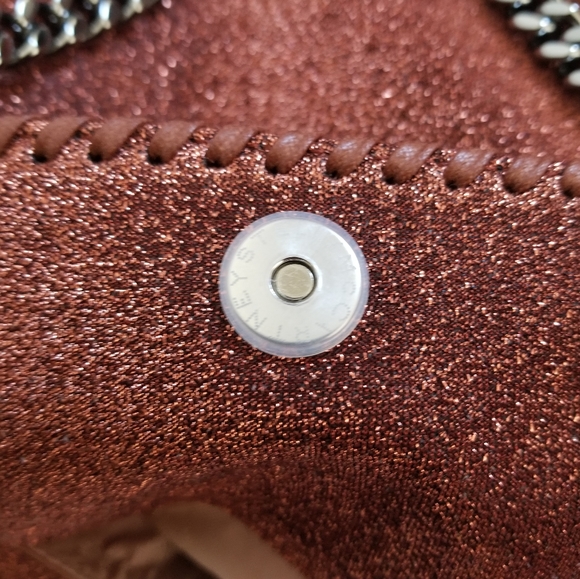 Stella McCartney Lurex Falabella Three Chain Crossbody Bag - Picture 9 of 13